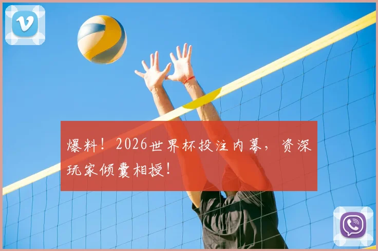 爆料！2026世界杯投注内幕，资深玩家倾囊相授！